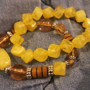 Matching Yellow Bracelets